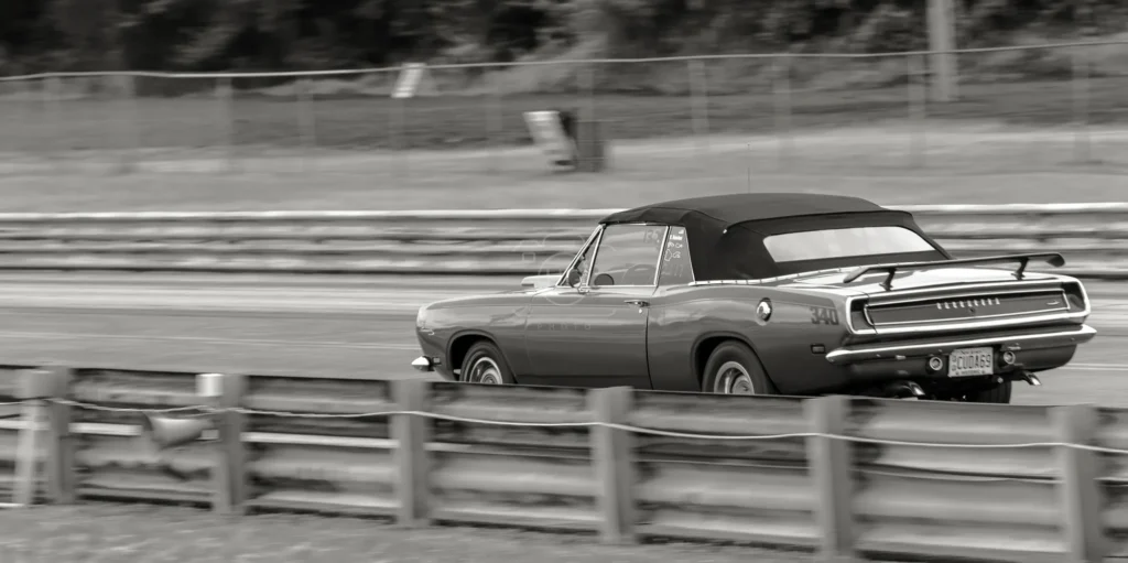 Car in black in white